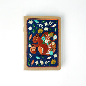 Notebook - Squirrel Embroidery