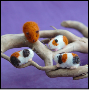 DIY - Needle Felting - Guinea Pig (Wool Pets) Craft Kit