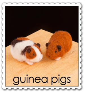DIY - Needle Felting - Guinea Pig (Wool Pets) Craft Kit