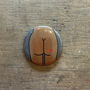 1.25" Button - 3 Pack - Butts - Various Styles