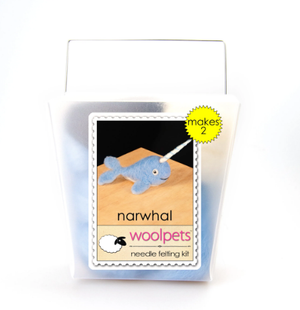 DIY - Needle Felting - Narwhal (Wool Pets) Craft Kit