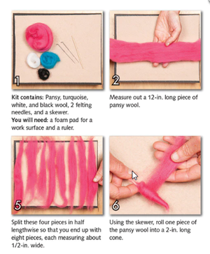DIY - Needle Felting - Octopus (Wool Pets) Craft Kit