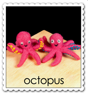 DIY - Needle Felting - Octopus (Wool Pets) Craft Kit