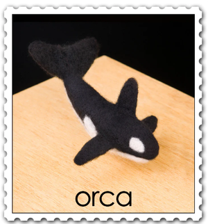 DIY - Needle Felting - Orca (Wool Pets) Craft Kit
