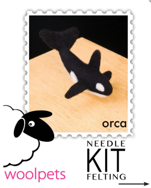 DIY - Needle Felting - Orca (Wool Pets) Craft Kit