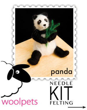 DIY - Needle Felting - Panda (Wool Pets) Craft Kit