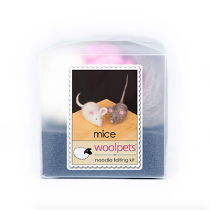 DIY - Needle Felting - Mice (Wool Pets) Craft Kit