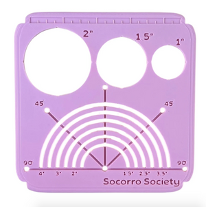 Craft Supply - Sashiko Circle Stencil - Pink (Socorro Society)