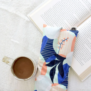 Neck Wrap - Hot + Cold Flaxseed Pack - Cabana Blue (Wild Clementine Co.)