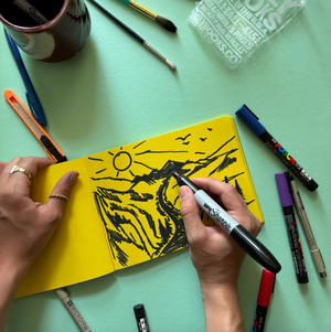 Notebook (3 Pack) - Lemon Shock No. 2 - Teal & Yellow