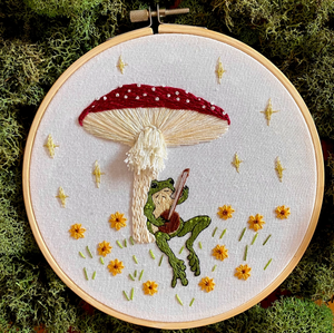 Embroidery Kit - Toadstool Serenade