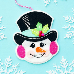 DIY - Sewing - Felt Ornament - Snowman (Benzie Design)