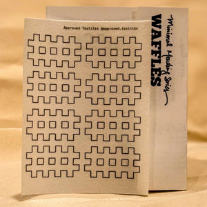Visible mending pattern sticker featuring a grouping of waffle shapes