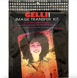 An image transfer kit in plastic packaging from Gelli Arts.