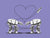 Postcard: Love AT-AT First Sight - Purple - Ten Pack