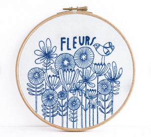 DIY - Embroidery Kit - Fleurs