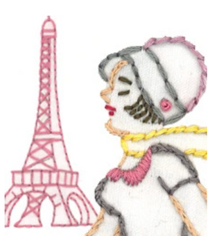 Craft Supply - Embroidery Pattern - Bon Voyage