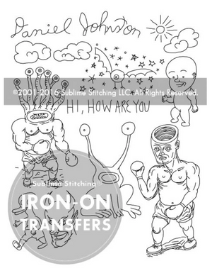 Craft Supply - Embroidery Pattern - Daniel Johnston