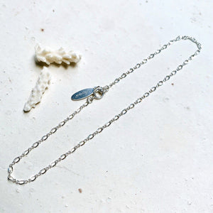 Figure 8 Chain Anklet - curvy infinity chain ankle bracelet made to order - Foamy Wader