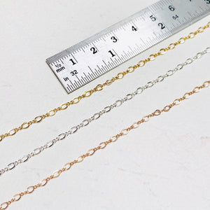 Figure 8 Chain Anklet - curvy infinity chain ankle bracelet made to order - Foamy Wader