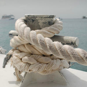 Rope Chain Anklet - nautical rope custom chain anklet bracelet made to order - Foamy Wader