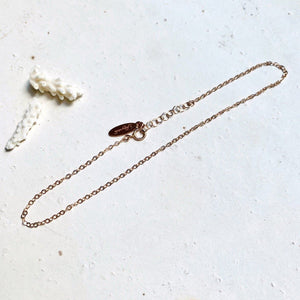 Simplicity Chain Anklet - simple circle chain ankle bracelet made to order - Foamy Wader