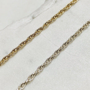 Rope Chain Bracelet - nautical rope chain bracelet custom made to order - Foamy Wader