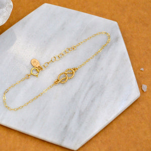 Sailor's Knot Bracelet - handmade nautical boating infinity knot bracelet - Foamy Wader