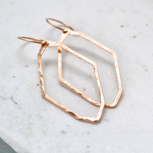 Polaris Earrings - handmade lightweight geometric north star earrings - Foamy Wader