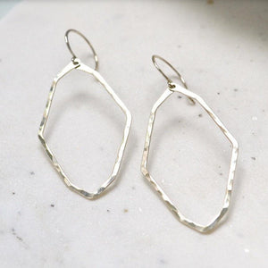 Polaris Earrings - handmade lightweight geometric north star earrings - Foamy Wader
