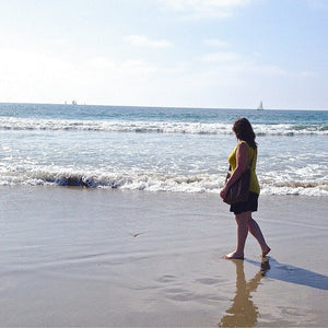 Shimmer Ear Cuff - handmade hammered thin stackable cuff earring - Foamy Wader