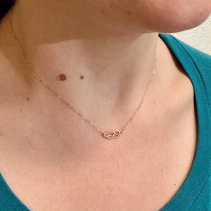 Sailor's Knot Necklace - handmade nautical sailor's knot necklace - Foamy Wader