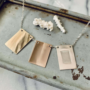 Signals Nautical Flag Necklace - nautical flag custom secret code necklace, 3 flags - Foamy Wader