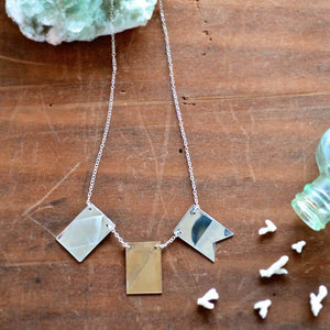 Signals Nautical Flag Necklace - nautical flag custom secret code necklace, 3 flags - Foamy Wader