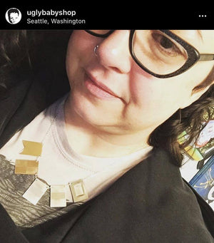 Signals Nautical Flag Necklace - nautical flag custom secret code necklace, 3 flags - Foamy Wader