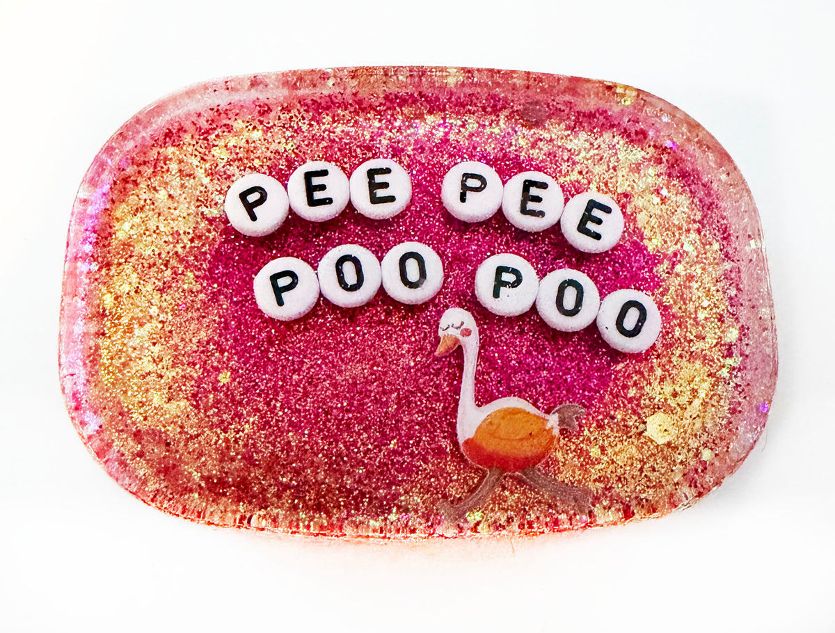 Pee Pee Poo Poo - Shower Art - READY TO SHIP
