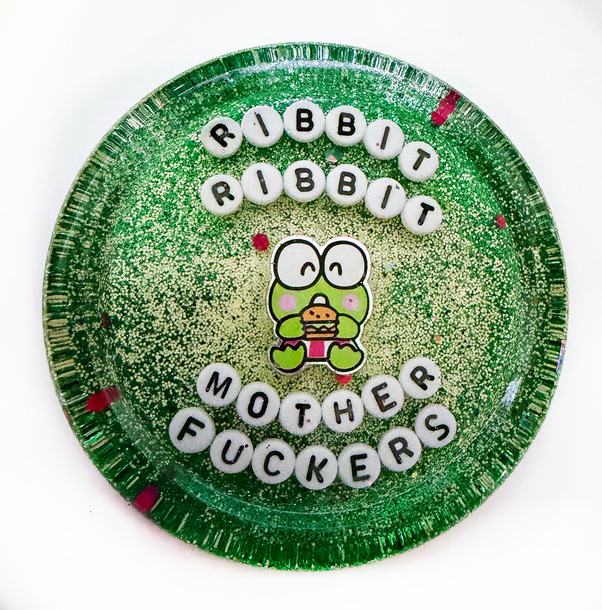 Ribbit Ribbit Mother Fucker - Shower Art - READY TO SHIP