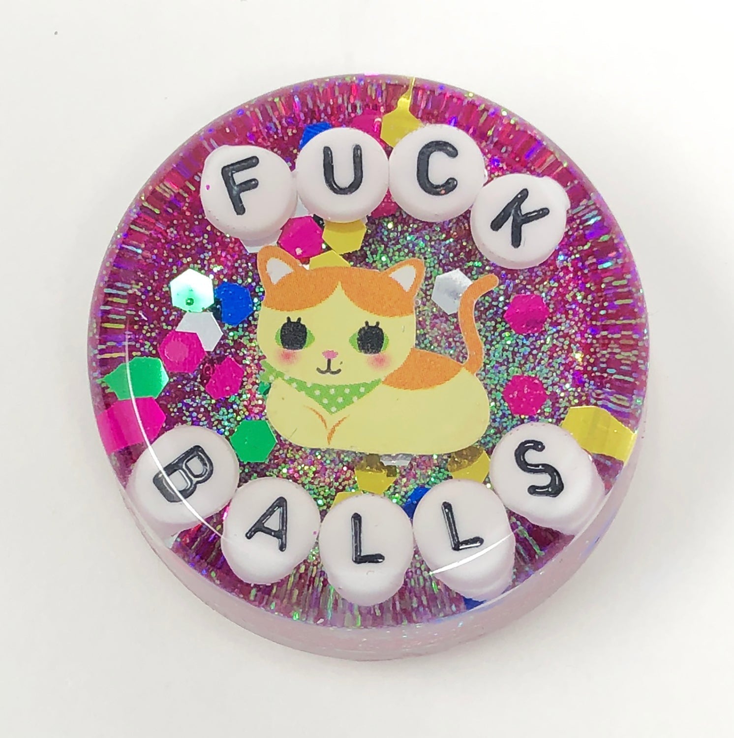 Fuck Balls - Shower Art - READY TO SHIP