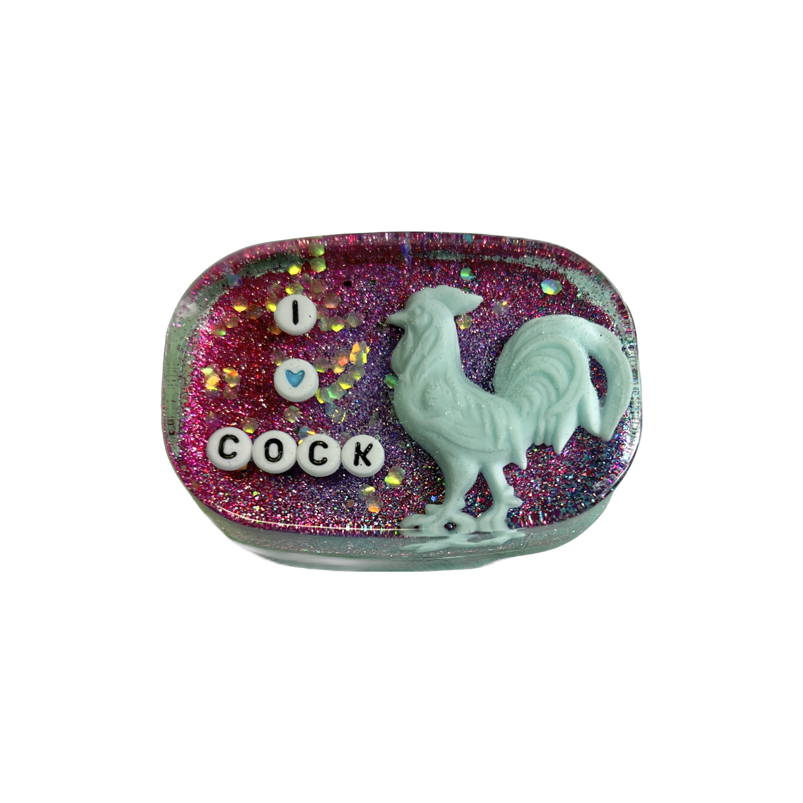 I Heart Cock - Shower Art - READY TO SHIP