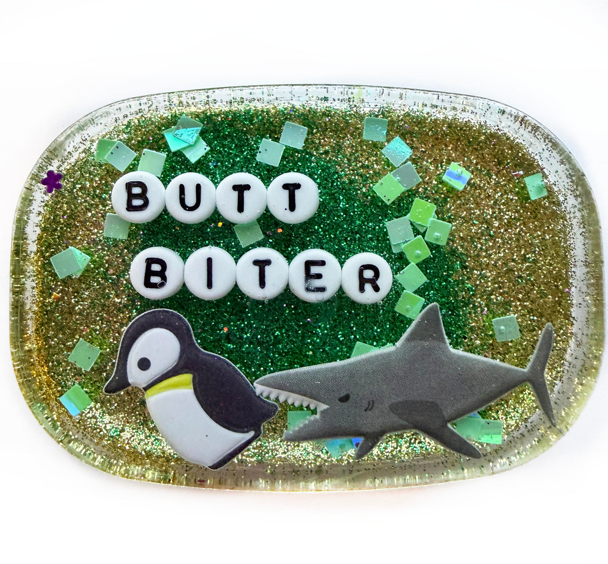 Butt Biter - Small Shower Art - READY TO SHIP