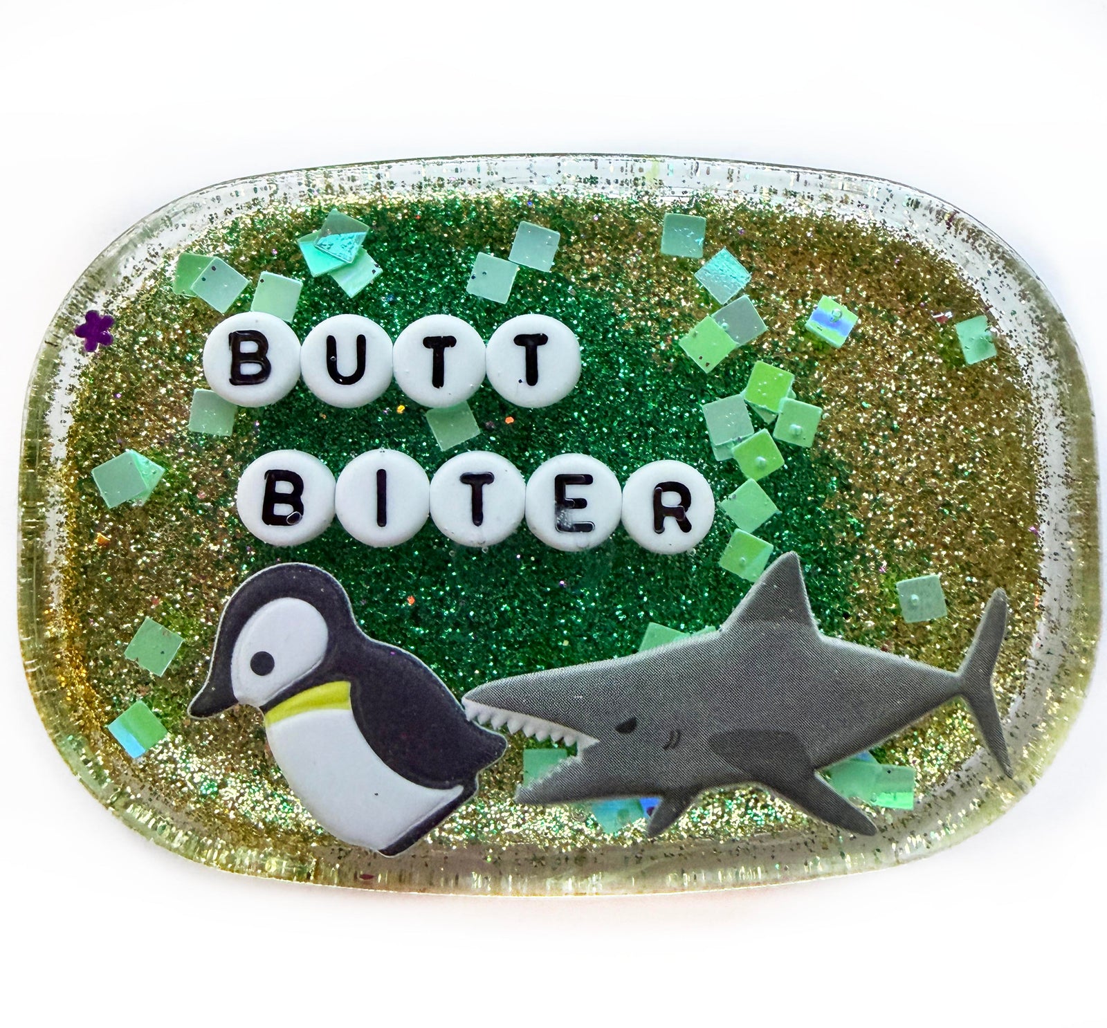 Butt Biter - Small Shower Art - READY TO SHIP