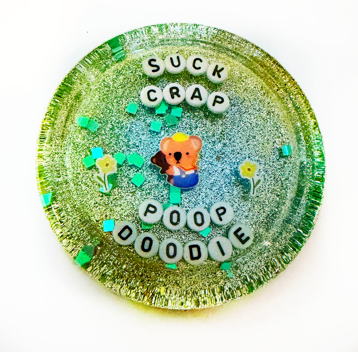 Suck Crap Poop Doodie - Shower Art - READY TO SHIP