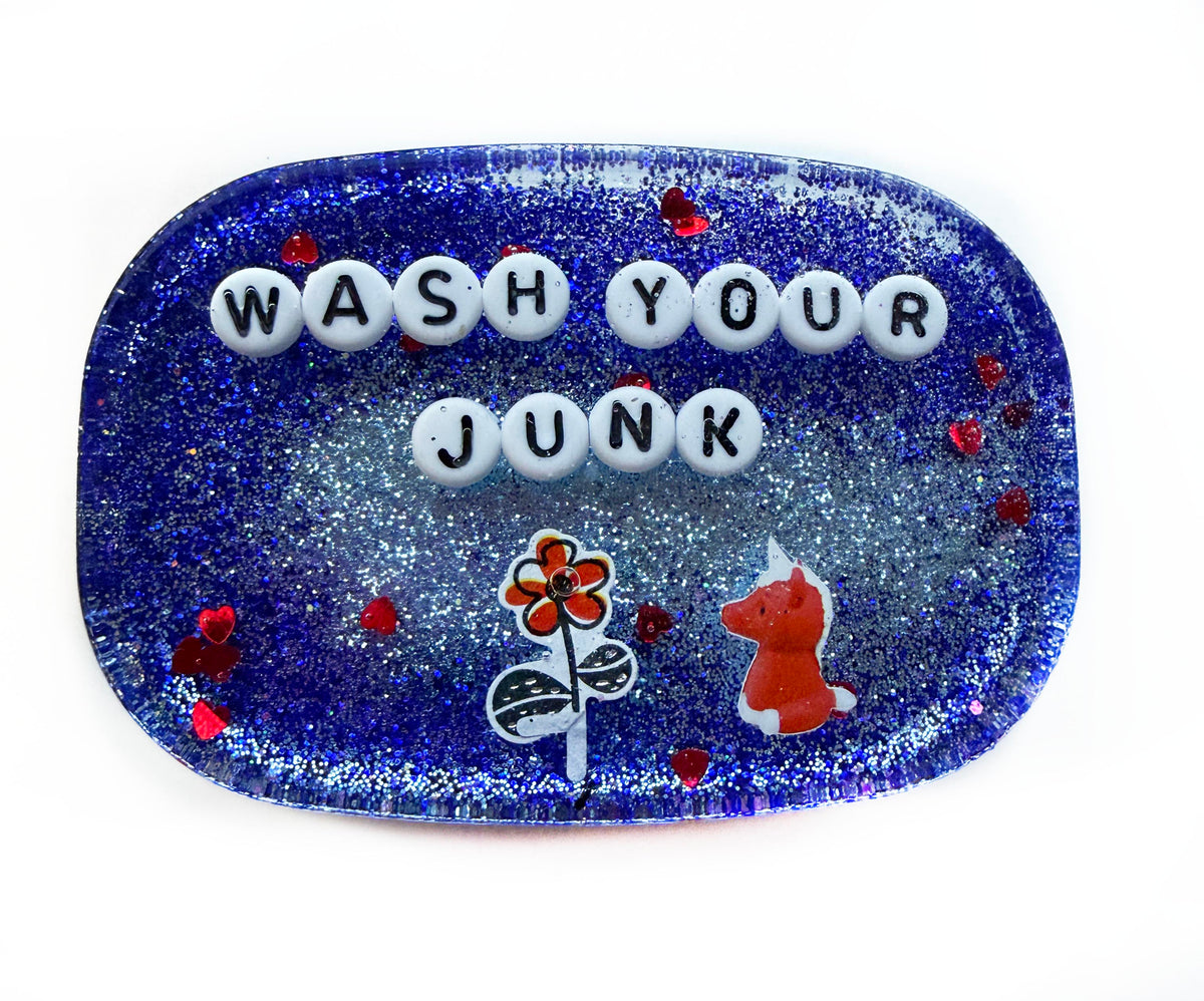 Wash Your Junk - Shower Art - READY TO SHIP