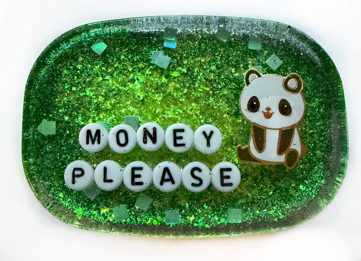 Money Please - Small Shower Art - READY TO SHIP