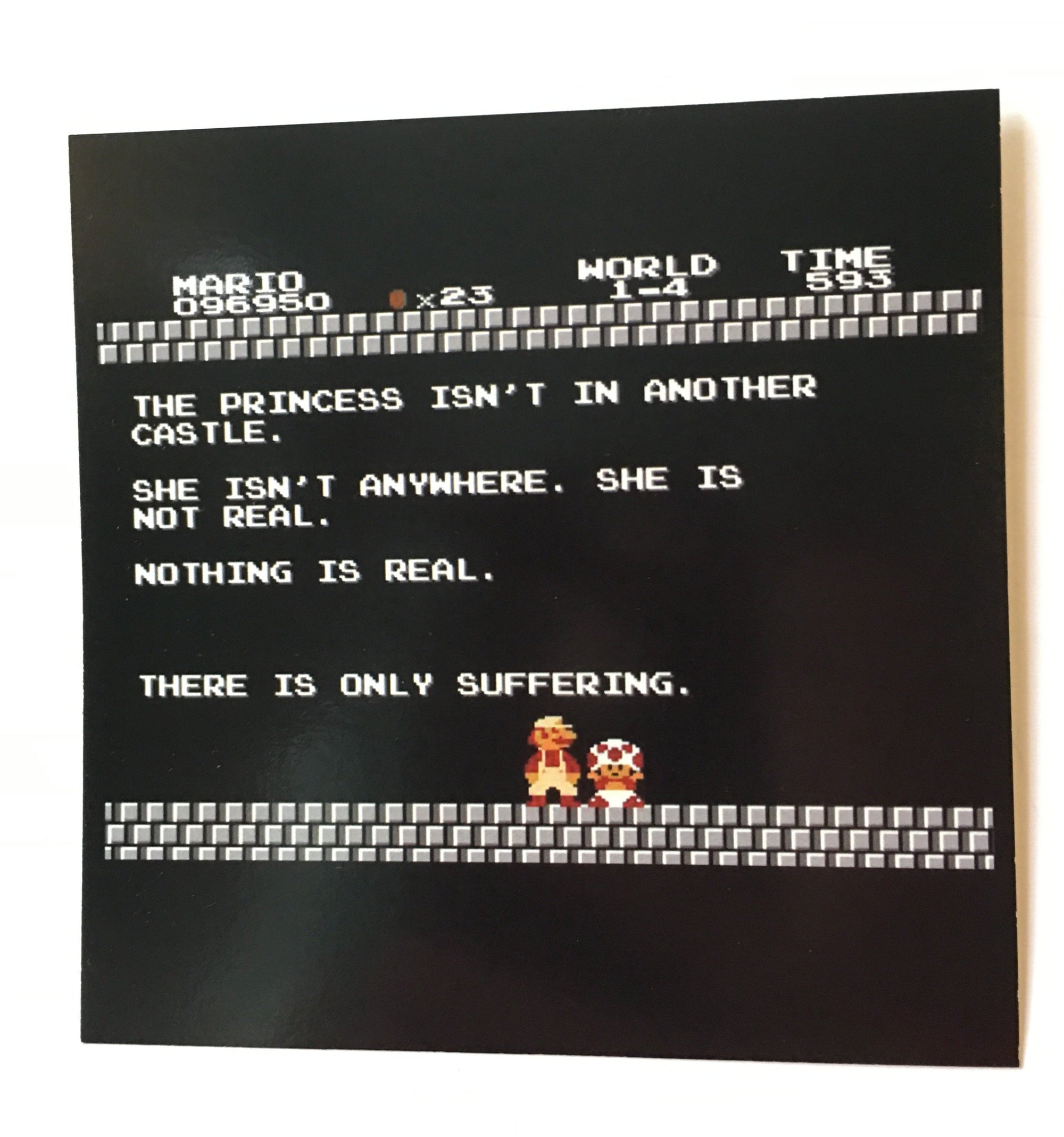 4x4 Sticker - Nihlist Mario