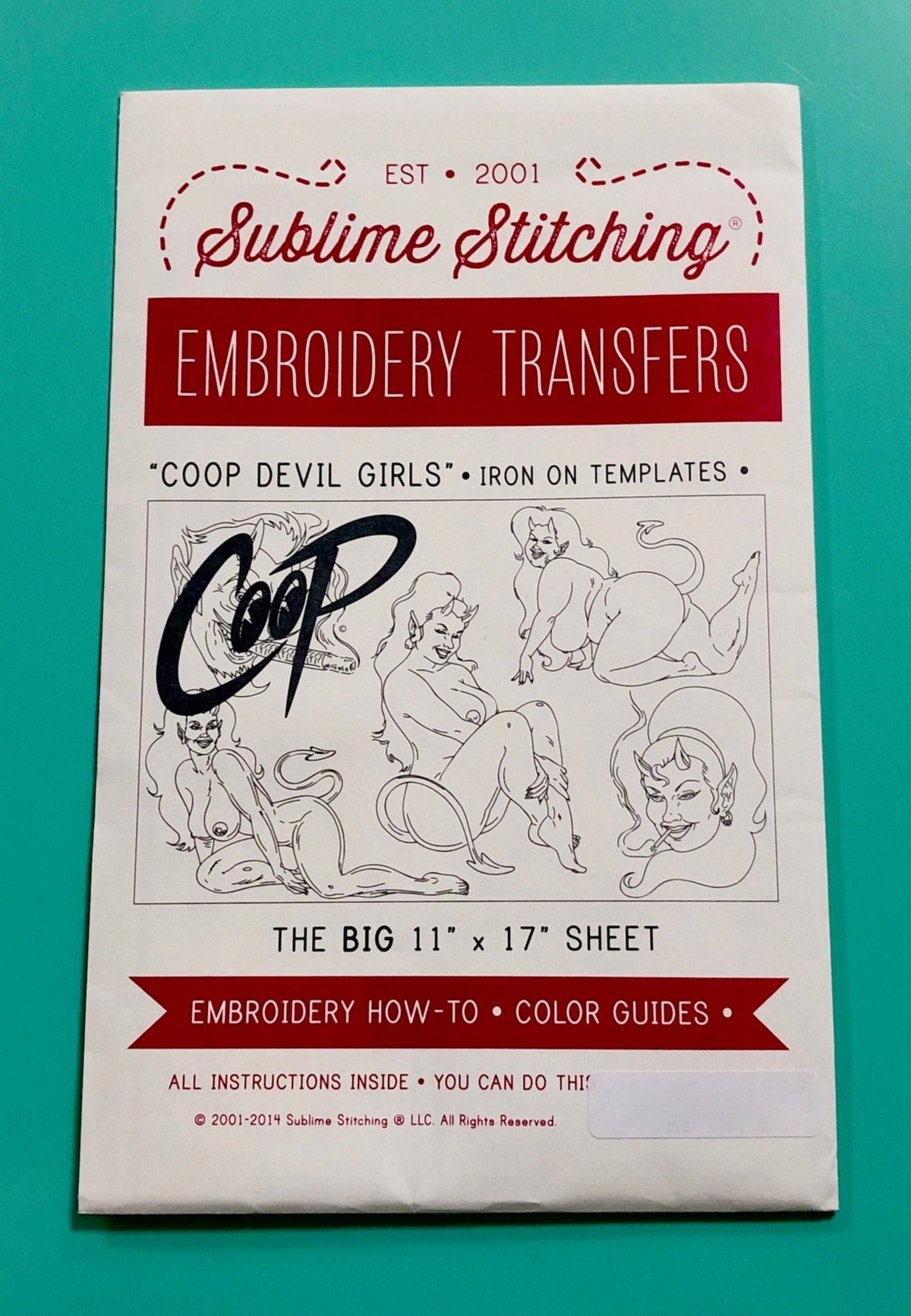 BIG SHEET Embroidery Patterns - COOP DEVIL GIRLS