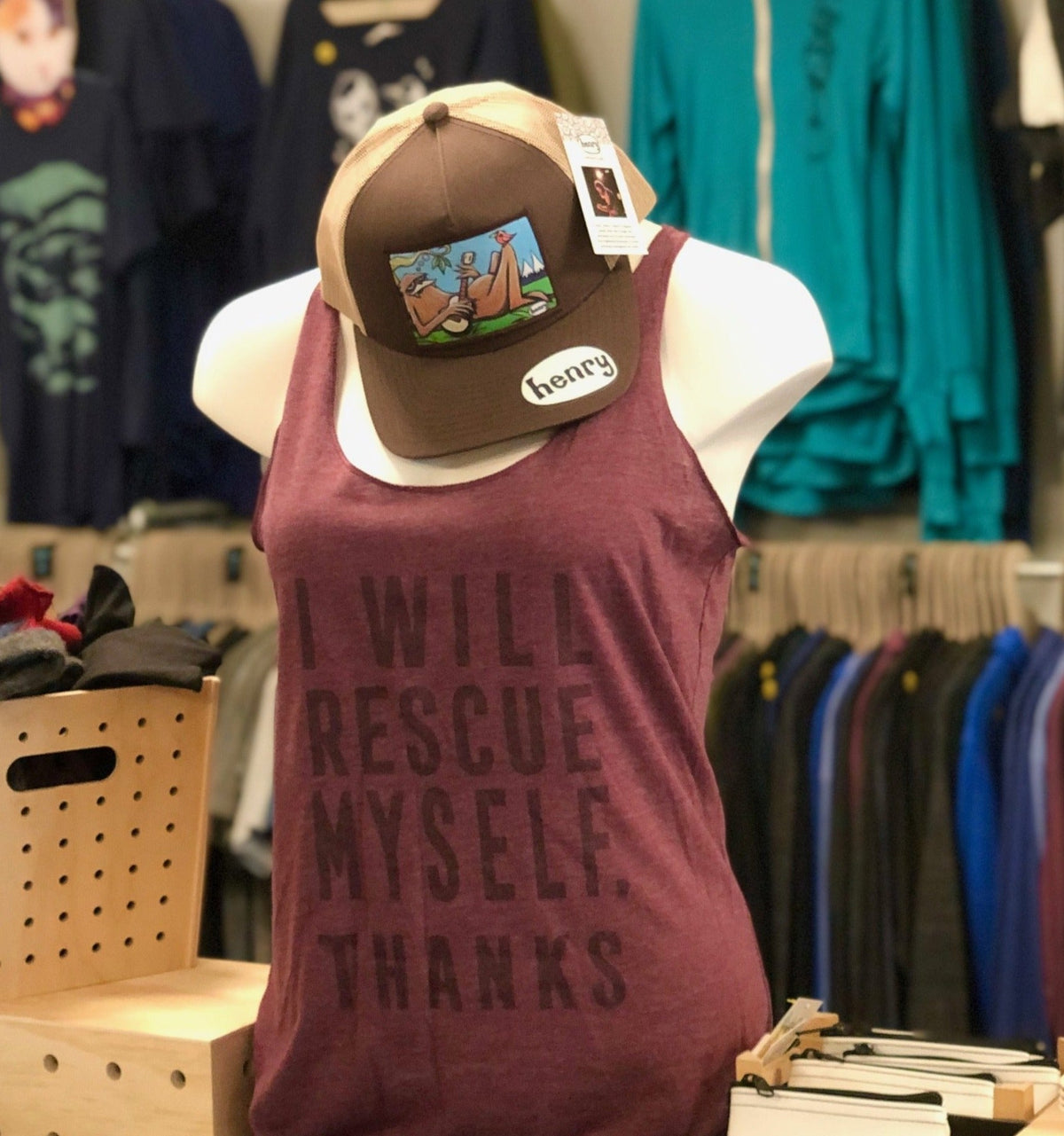 SALE Tank: I Will Rescue Myself, Thanks