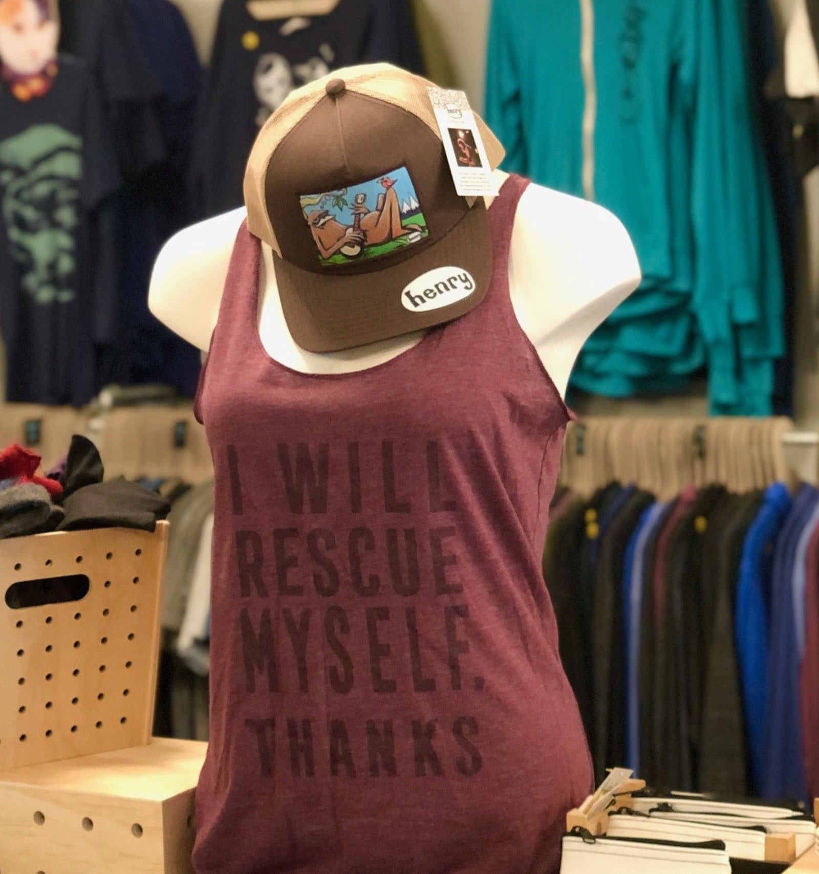 SALE Tank: I Will Rescue Myself, Thanks