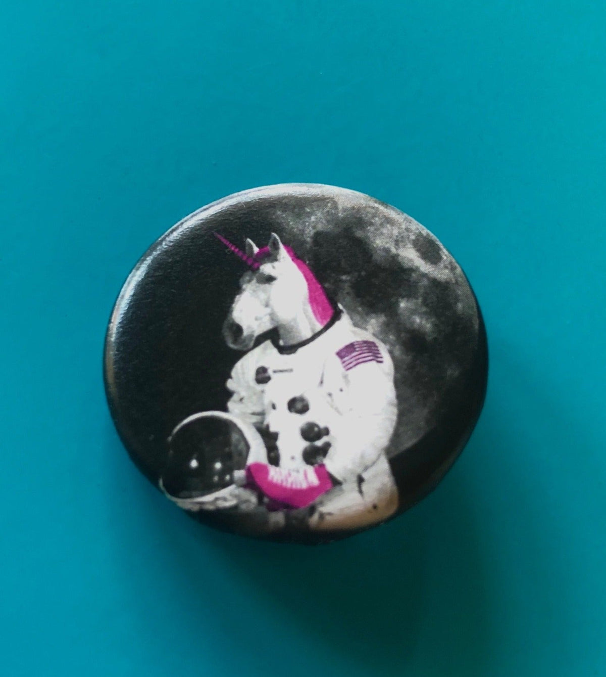 Magnet - 1.25 Inch: Astronaut Unicorn - Color