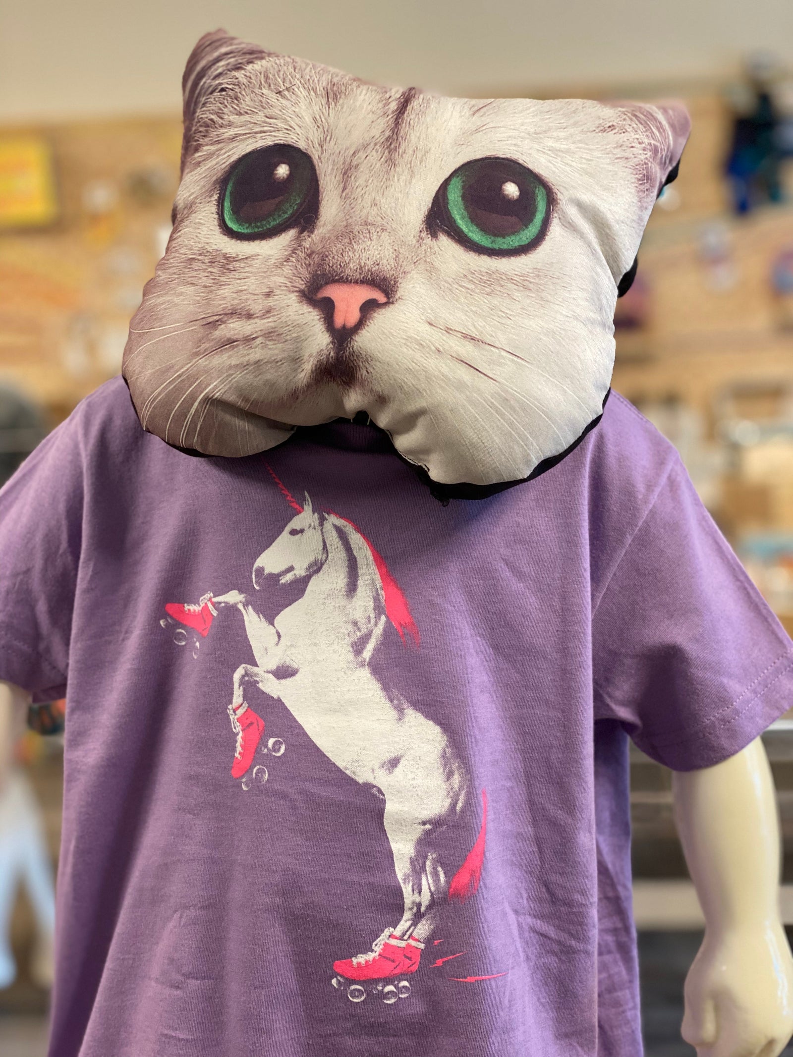 Toddler Shirt - Roller Skating Unicorn - Light Purple - Unisex Crew